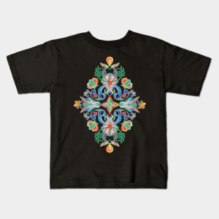 Modern Folk in Jewel Colors Kids T-Shirt